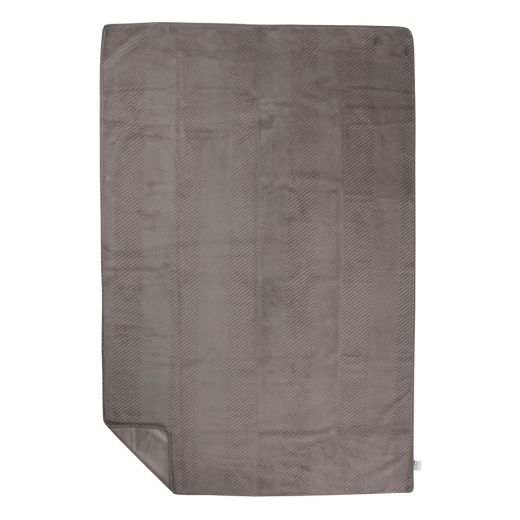 Plaid Herringbone Grey 140x200cm