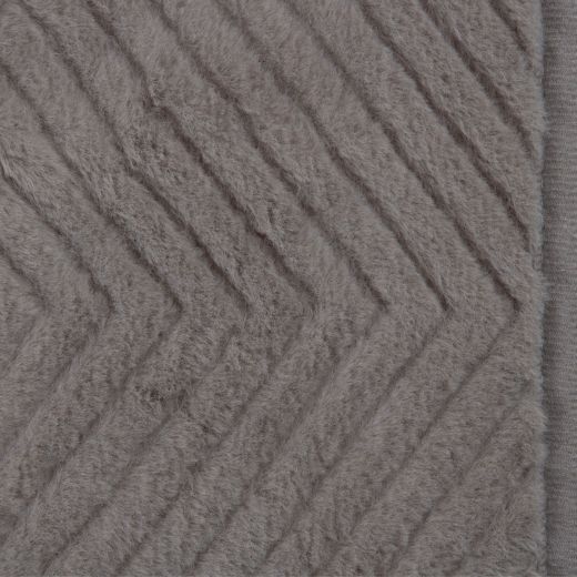 Plaid Herringbone Grey 140x200cm