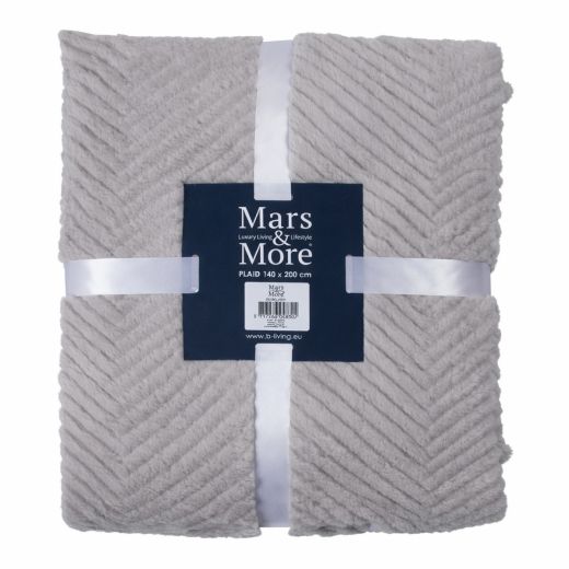 Plaid Herringbone Grey XL 200x240cm