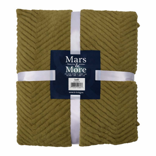 Plaid Herringbone Green 140x200cm