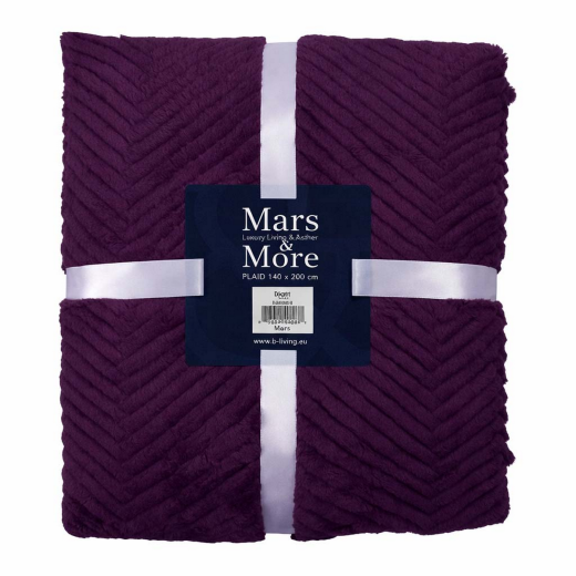 Plaid Herringbone Purple 140x200cm