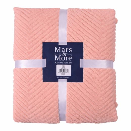 Plaid Herringbone Pink XL 200x240cm