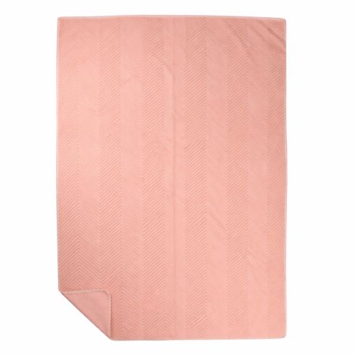 Plaid Herringbone Pink XL 200x240cm