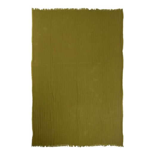 Plaid cheerio mousseline groen 130x170cm