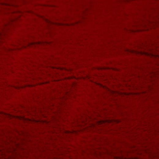 Plaid Christmas bows red 130x170cm