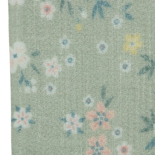 Plaid fleurs sauvages menthe 150x200cm