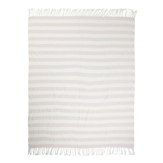 Plaid rayures violet 150x200cm