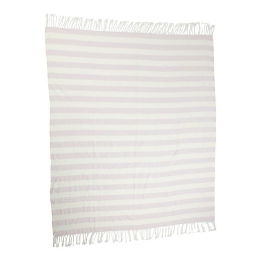 Plaid rayures violet 150x200cm