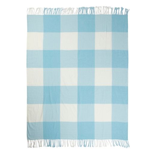 Plaid blocs bleu 150x200cm