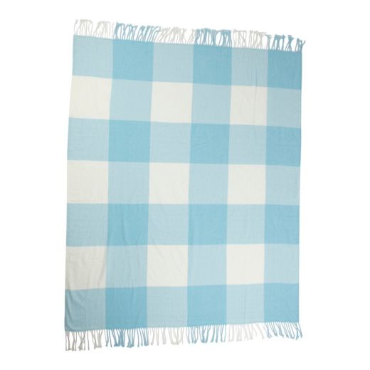 Plaid blocs bleu 150x200cm