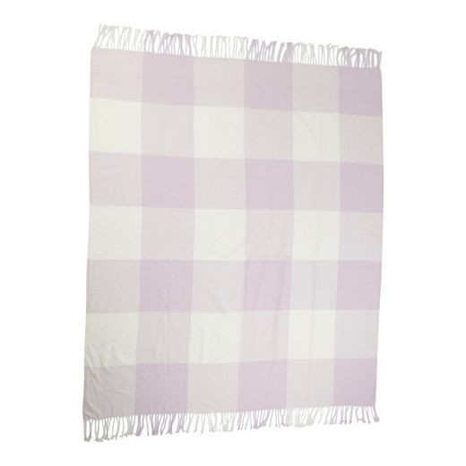 Plaid blocs violet 150x200cm