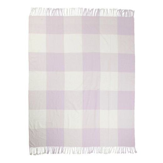 Plaid blocs violet 150x200cm