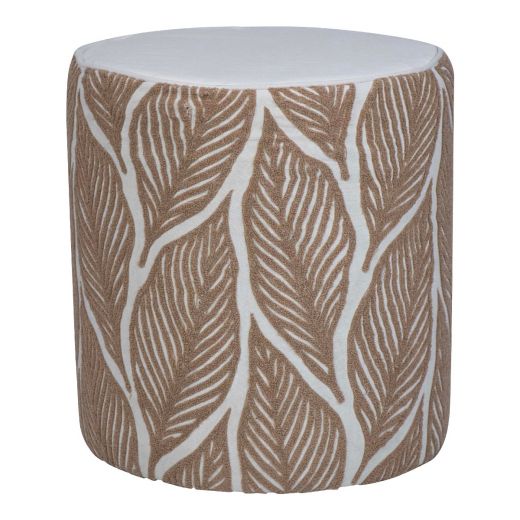 Lilou Pouf Blatt Rosa 40x40x45cm