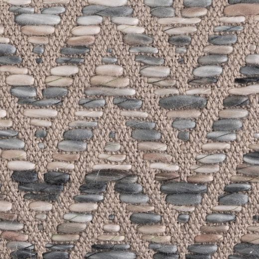 Tye&Dye Acrylic Zigzag kussen grijs 30x50cm 