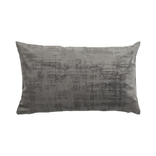 Vintage Velvet Kissen grau 30x50cm 