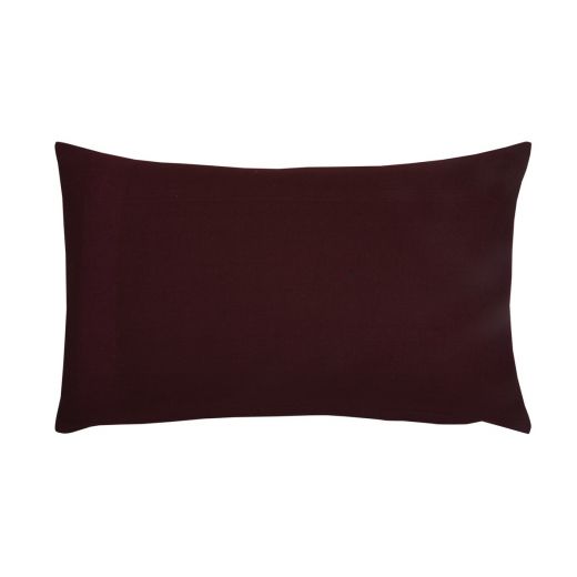 Uneven Stitching Kissen Bordeaux 30x50cm 