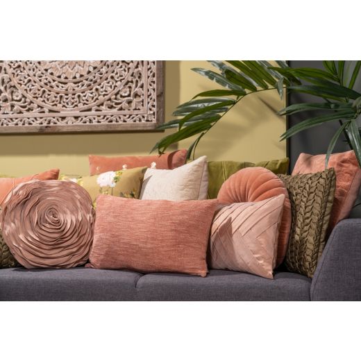 Folded Polydupion Cushion pink 30x50cm 