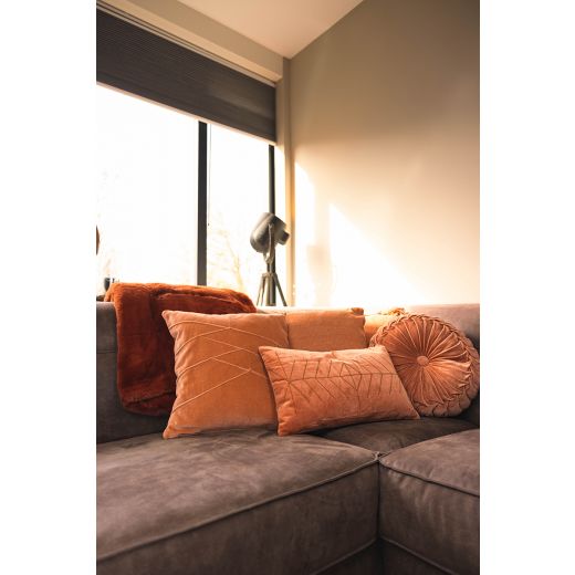 Ethnic Embroidery Cushion orange 30x50cm 