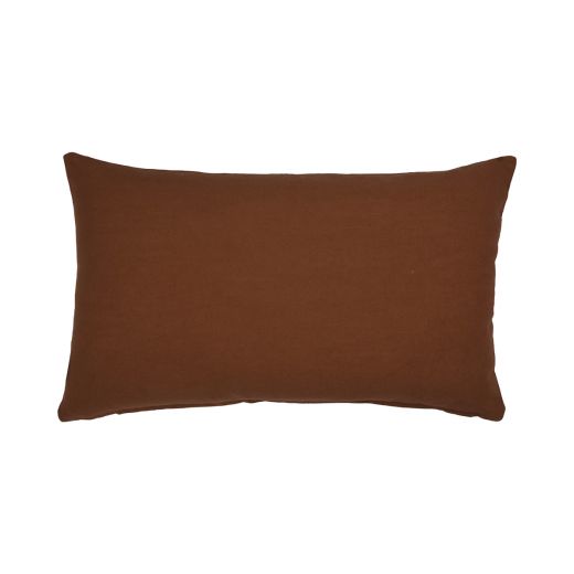 Uneven Ruffle Kissen Braun 30x50cm 