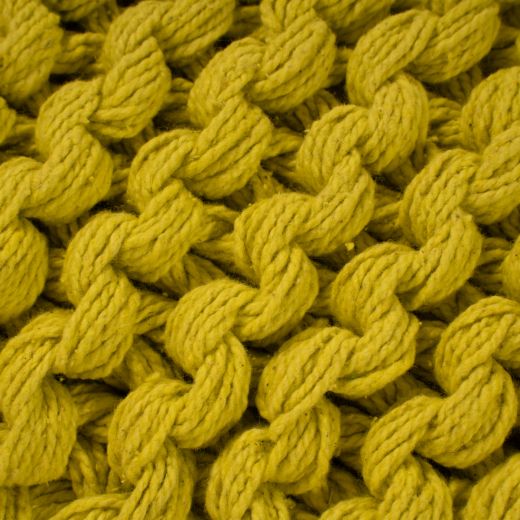 Karson Rope Cushion yellow 30x50cm 