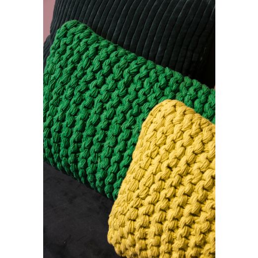 Karson Rope Cushion yellow 30x50cm 