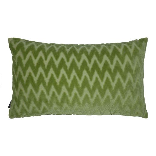 Cleo Cushion chevron green 30x50cm