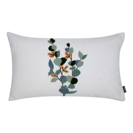 Selma Coussin Eucalyptus Weiss 30x50cm 