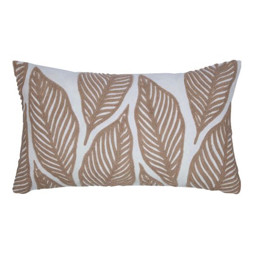 Lilou Cushion leaf pink 30x50cm