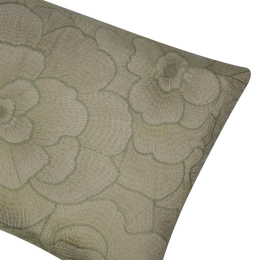 Rosanna Cushion embroided light green 30x50cm