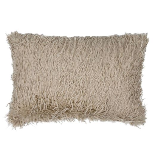 Feather cushion beige 30x50cm