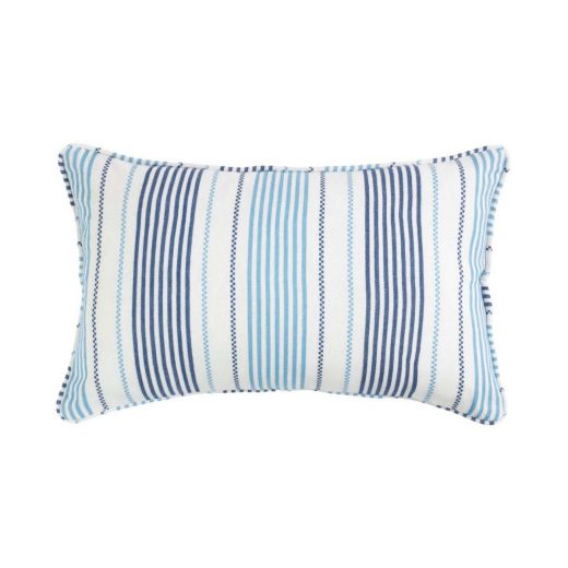 Brisa Cushion multistripe 2 color blue 30x50cm