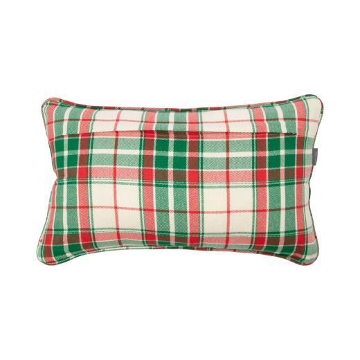 Jingle Christmas Kussen beige groen rood 30x50cm 