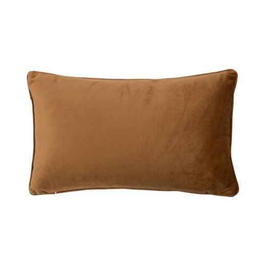 Coussin Vanessa brun doré 30x50cm