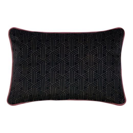Joka Kissen zwart/roze 30x50 cm