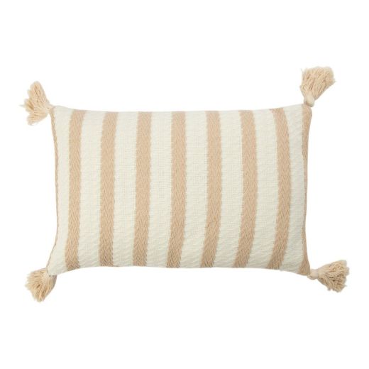 Cushion sisley stripe off white beige 40x60cm