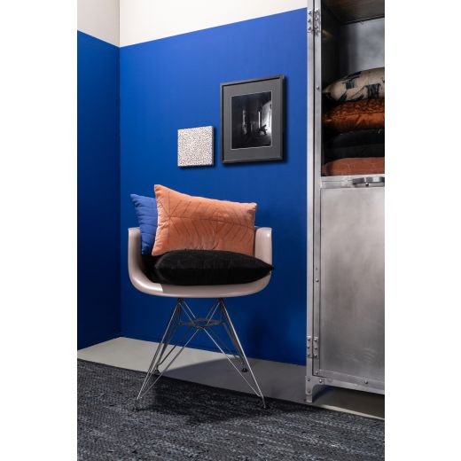 Wide Zigzag Kissen Blau 40x60cm 