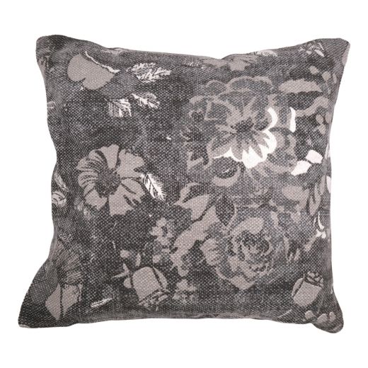 Vintage Flower Cushion grey 60x60cm 