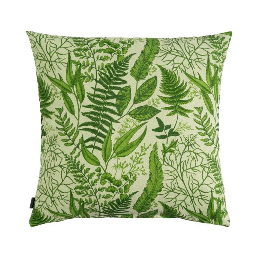Fern Print Cushion green 60x60cm 