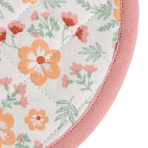 Freddie Pannenlap Onderzetter rond roze 20cm 