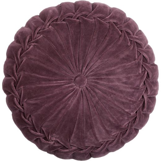 Kanan Velvet coussin mauve dia40x10cm 