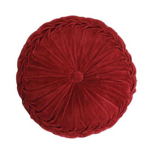 Kanan coussin rouge dia40x10cm 