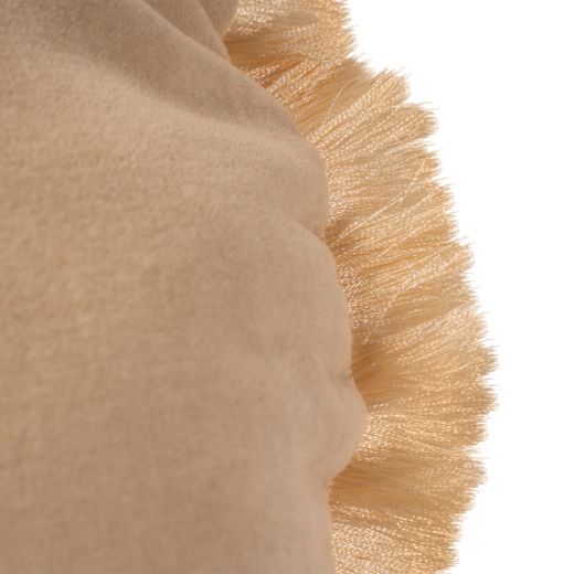 Melody Fringes kussen beige dia 45cm 