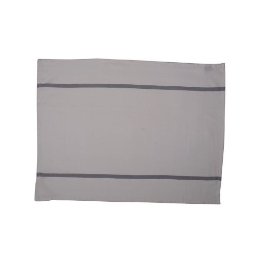 Herringbone Stripe Torchon de cuisine bleu +gris+rouge 50x70cm (set of 3) 