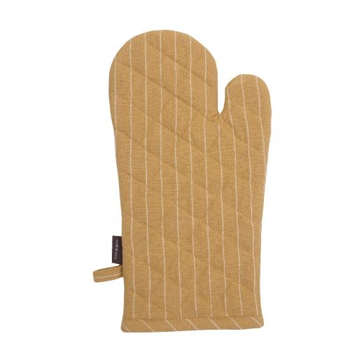 Pinstripe Ofenhandschuh c. Gelb 18x33cm 