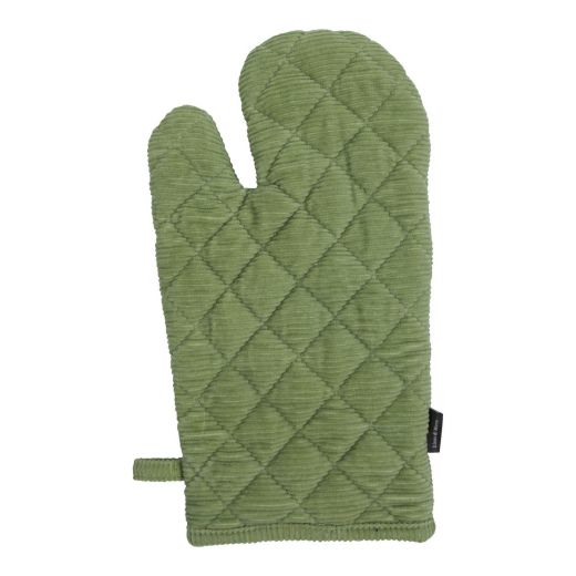 Corduroy Ofenhandschuh Grün 18x33cm