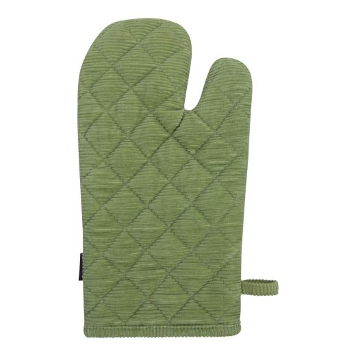 Corduroy Ofenhandschuh Grün 18x33cm