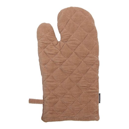 Corduroy Ofenhandschuh Braun 18x33cm