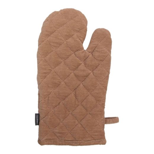 Corduroy Ofenhandschuh Braun 18x33cm