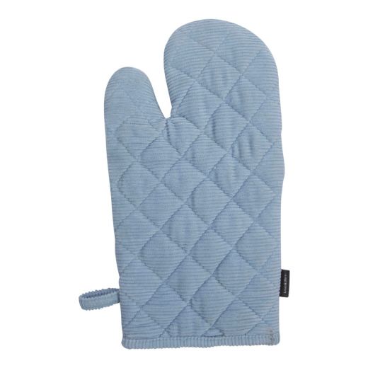 Corduroy Ofenhandschuh Blau 18x33cm