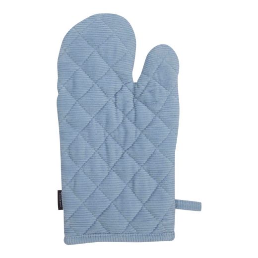 Corduroy Ofenhandschuh Blau 18x33cm